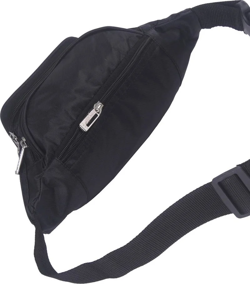 S-Invalid Brand Name Seven Teen Men's Waist Bag Black 3432
