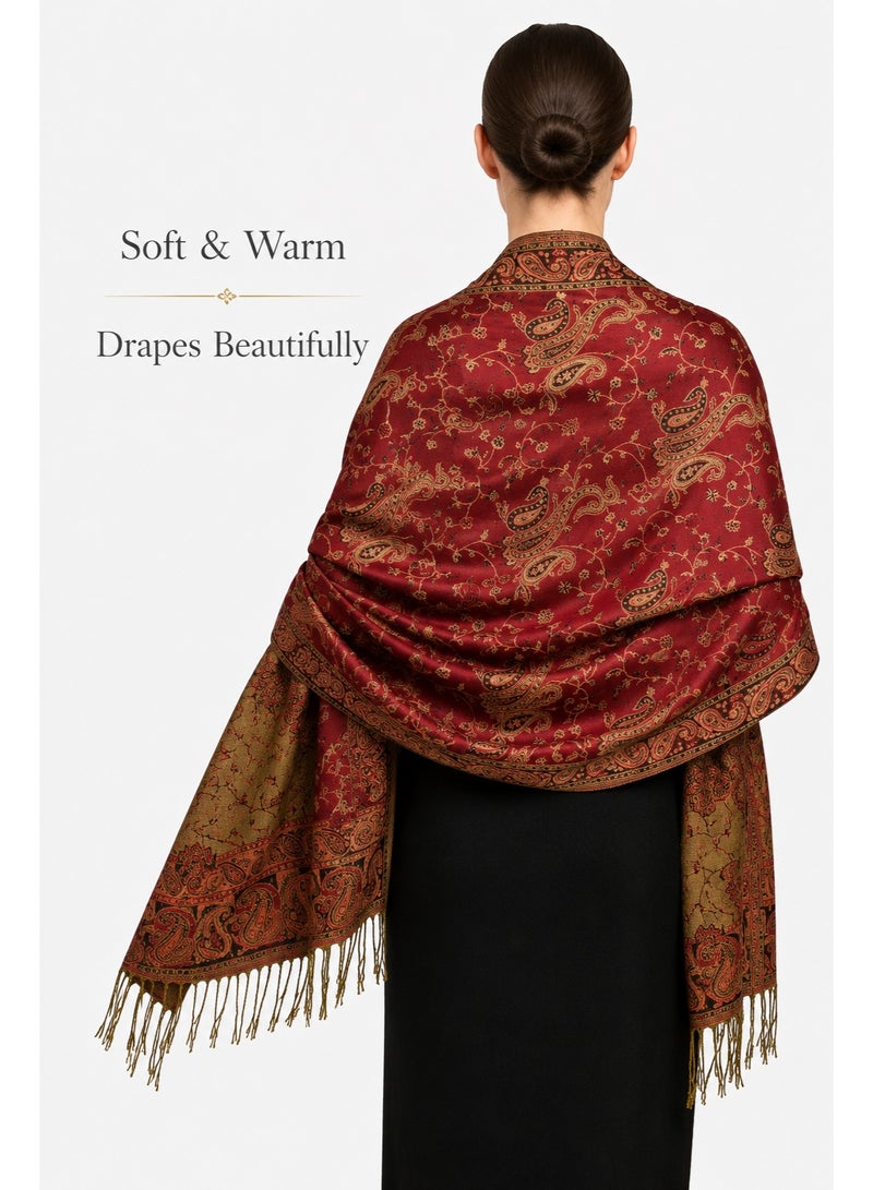 Abaya Pashmina Shawl for Women – Lightweight Cashmere Feel Elegant Wrap, Modest Fashion Scarf for Evening Wear, Weddings & Air-Conditioned Indoor Use - Image 4