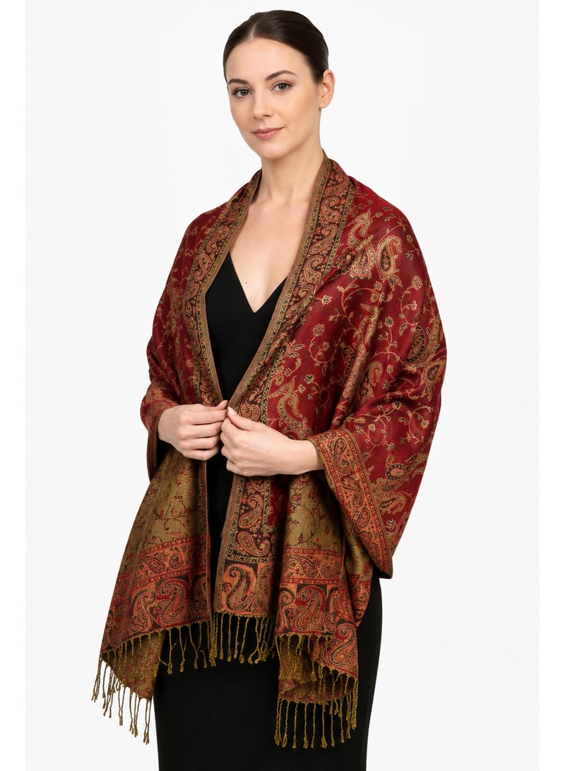 Abaya Pashmina Shawl for Women – Lightweight Cashmere Feel Elegant Wrap, Modest Fashion Scarf for Evening Wear, Weddings & Air-Conditioned Indoor Use - Image 1