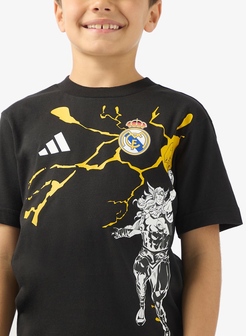 Adidas Youth Real Madrid Avengers T-Shirt - Image 3