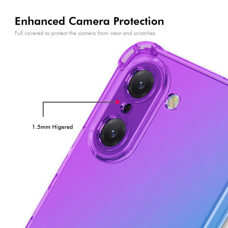 إنكاي جراب هاتف Oneplus Nord Ce5 5G Hat-Prince Gradient Airbag Tpu (أزرق وردي) - Image 4