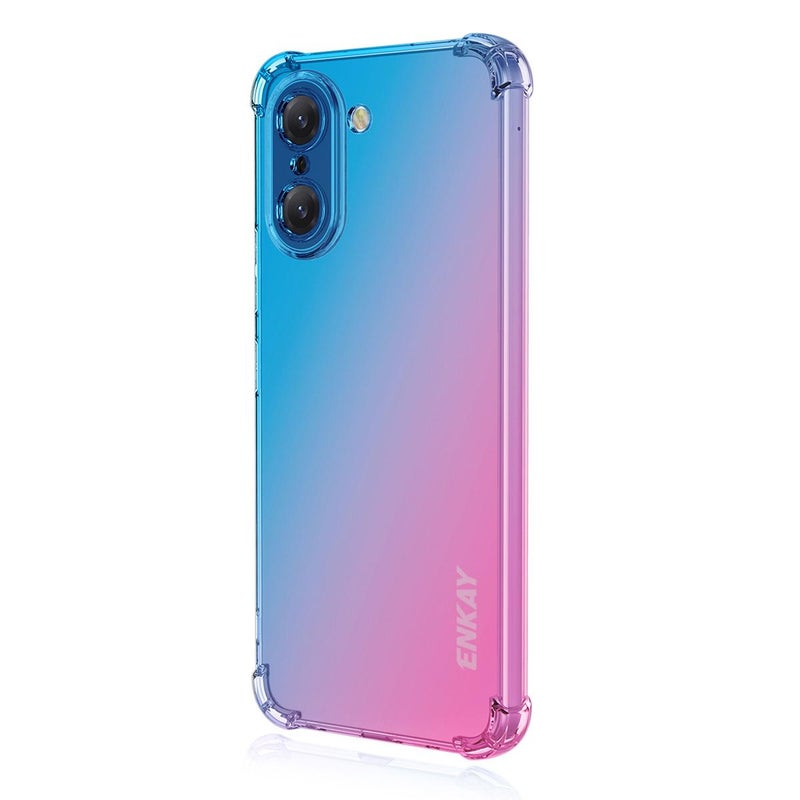 إنكاي جراب هاتف Oneplus Nord Ce5 5G Hat-Prince Gradient Airbag Tpu (أزرق وردي) - Image 1