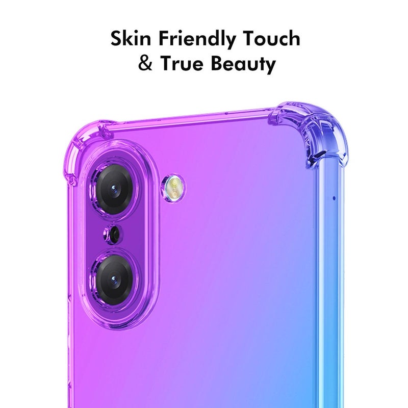 إنكاي جراب هاتف Oneplus Nord Ce5 5G Hat-Prince Gradient Airbag Tpu (أزرق وردي) - Image 5