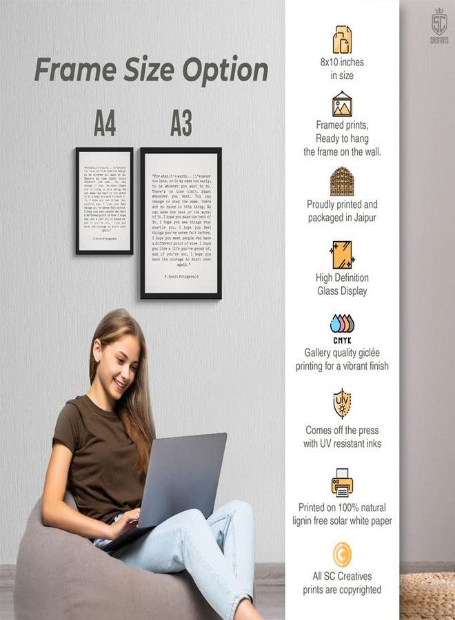 SC CREATIVES Book Readers Quotes Wall Frame | Wall Hangings | 12 x 9 Inches | Ready To Hang - Image 5