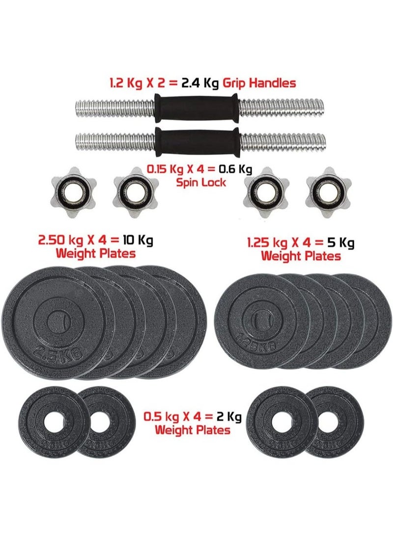 bunca dumbbell exercise weights slip-resistant handle 20 kg - Image 5