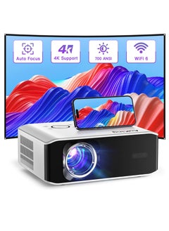 AuKing Projector, 2024 Upgraded Auto-foucs Projector, Full HD 1080P Home Theater Video Projector, Compatible with HDMI/USB/AV/Smartphone/TV Box/Laptop | F2CV  - Image 1