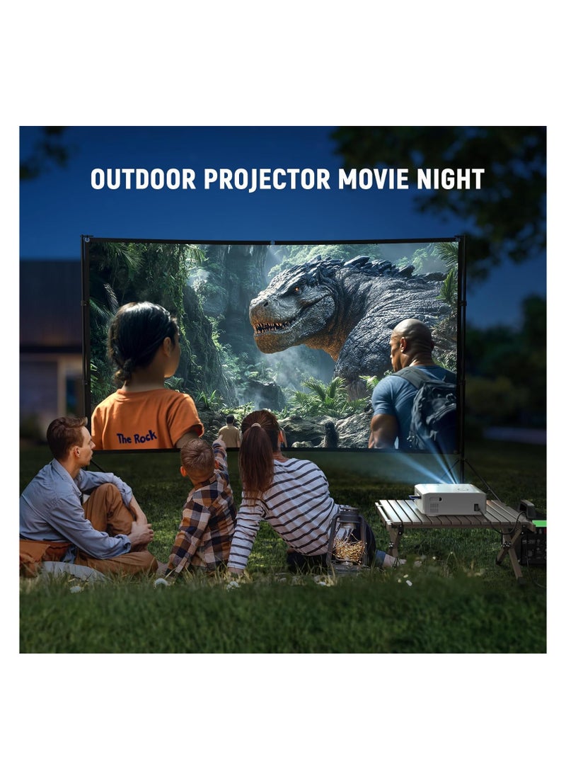 AuKing Projector, 2024 Upgraded Auto-foucs Projector, Full HD 1080P Home Theater Video Projector, Compatible with HDMI/USB/AV/Smartphone/TV Box/Laptop | F2CV  - Image 4