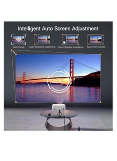 AuKing Projector, 2024 Upgraded Auto-foucs Projector, Full HD 1080P Home Theater Video Projector, Compatible with HDMI/USB/AV/Smartphone/TV Box/Laptop | F2CV  - Image 5