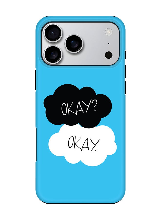 Stylizedd Tough Pro Magnetic Case for iPhone 17 Pro Max, Dual Layer hybrid PC + TPU Mobile Cover Matte - Okay Okay