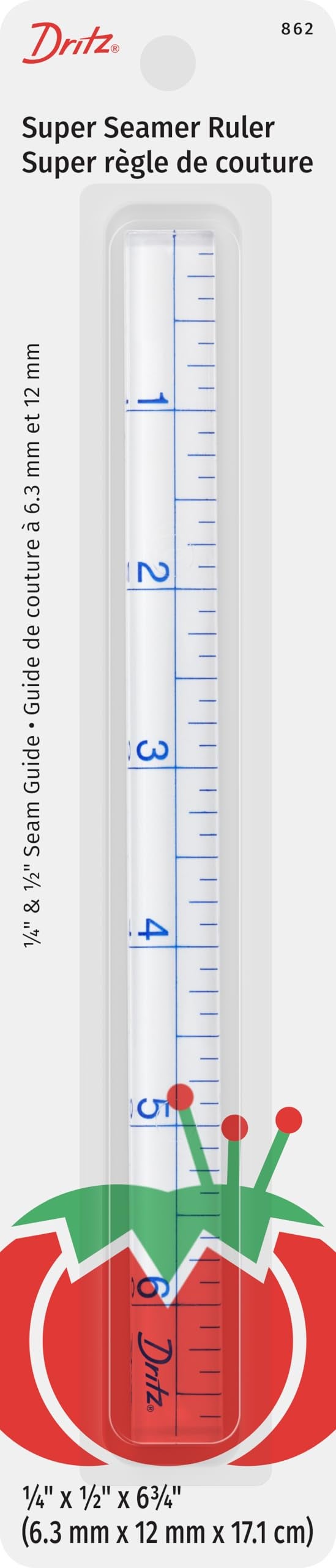 Dritz Super Seamer Ruler 14 x 12 x 634 Clear - Image 1