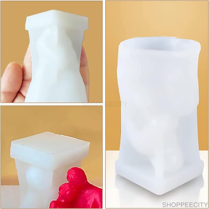Shoppeecity 3D Candle Silicone Mold Baby in Mothers Arms Mother Holding Baby Candle Mold Silicone Mold for Baby Shower Mother SonDaughter baby Candle Making Mold Silicone Hugging Resin Epoxy Mold - Image 4