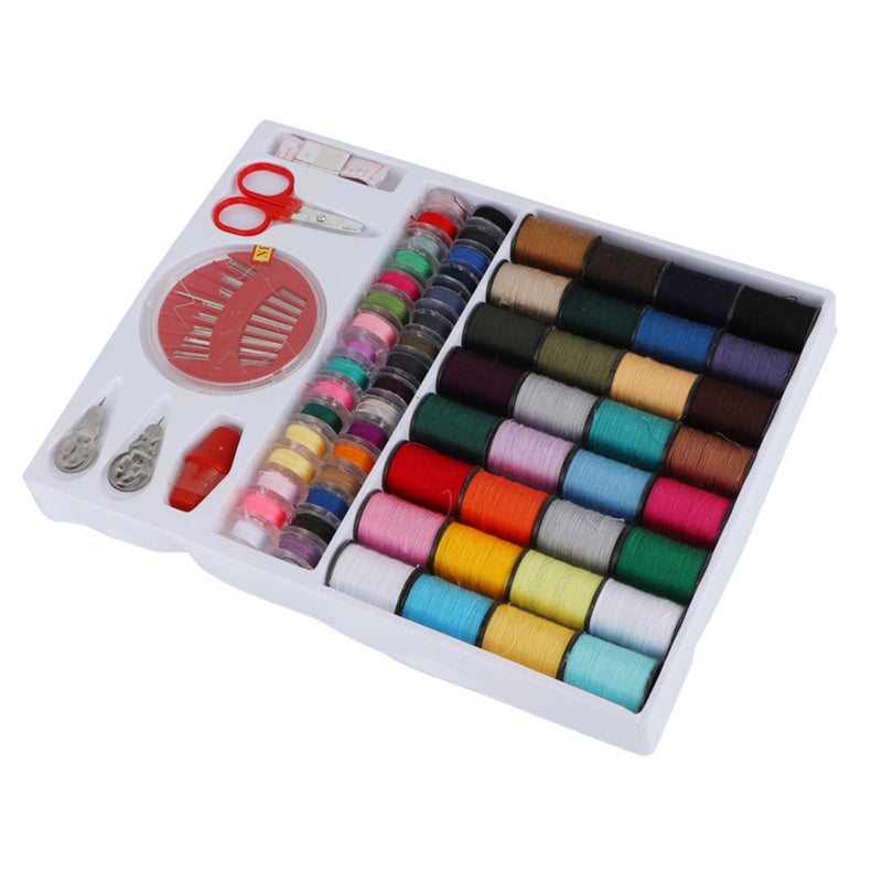 64PCS Colorful Hand Machine Sewing Thread Cord Set Clothes String Spool Box FR-197 - Image 4