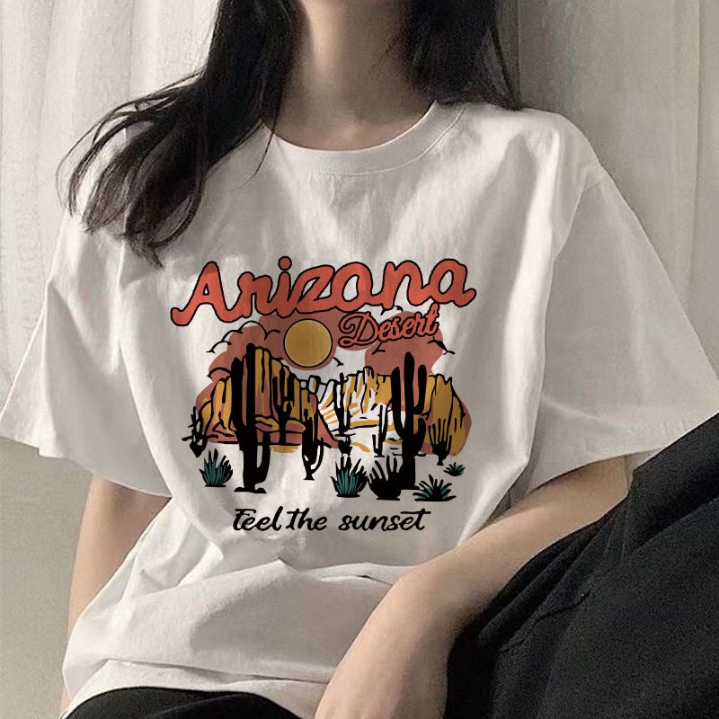 Hong Kong style ice silk short sleeve T-shirt men's and women's same national fashion Chinese style printed couple summer loose top half sleeve - Image 4