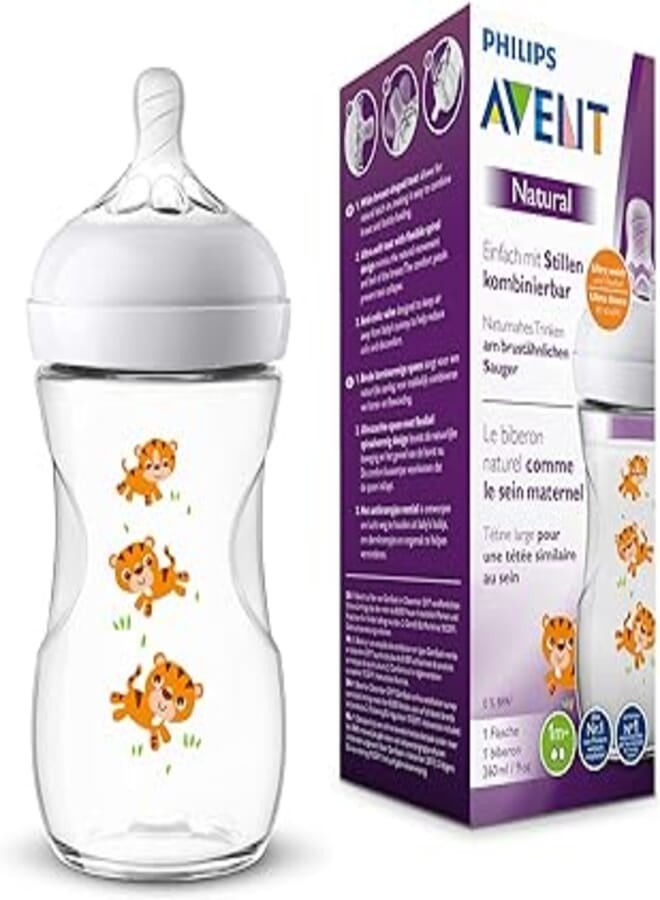 Philips Avent Natural baby bottle 260ml 1PK (Tiger) SCF070/20