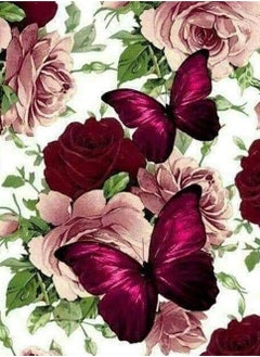 Excefore DIY 5D Diamond Painting Butterfly Pattern 11.8*15.7 Inch  - Image 1
