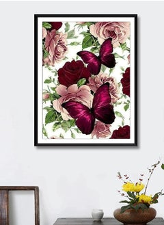 Excefore DIY 5D Diamond Painting Butterfly Pattern 11.8*15.7 Inch  - Image 2