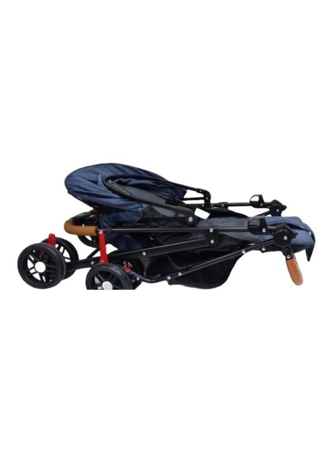 ستار كيدز عربة أطفال قابلة للطي ومزود بأوضاع استلقاء متعددة ومظلة قابلة للتعديل - Image 3