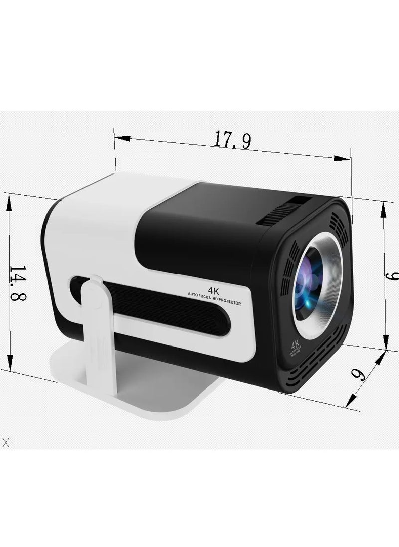 JY320 Plus Smart Projector: Native 1080P Full HD, 4K Decoding, Android 13, 2GB/16GB, Amlogic T950S, 180° Rotation, Auto Keystone, 150" Screen, BT 5.0, HiFi Stereo Speakers, Gaming Mode, Compatible with PS5, Fire Stick, Laptops & More – Ultimate Home Theater & Gaming Experience