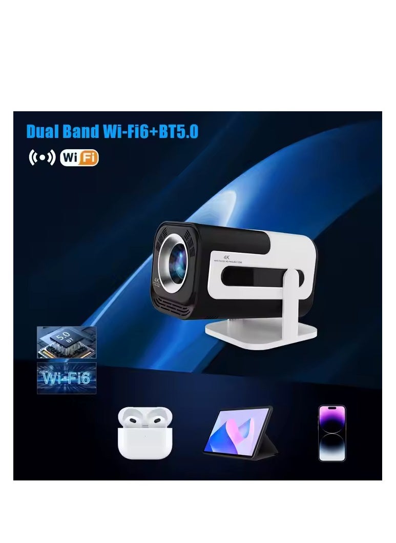 JY320 Plus Smart Projector: Native 1080P Full HD, 4K Decoding, Android 13, 2GB/16GB, Amlogic T950S, 180° Rotation, Auto Keystone, 150" Screen, BT 5.0, HiFi Stereo Speakers, Gaming Mode, Compatible with PS5, Fire Stick, Laptops & More – Ultimate Home Theater & Gaming Experience