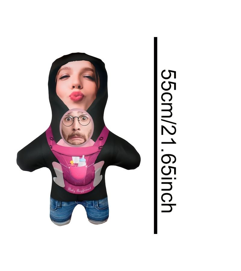 Personalized Mom Gift Pink Truck 25cm Hug Pillow Custom Photo Insert Soft Machine Washable All Season - Image 4