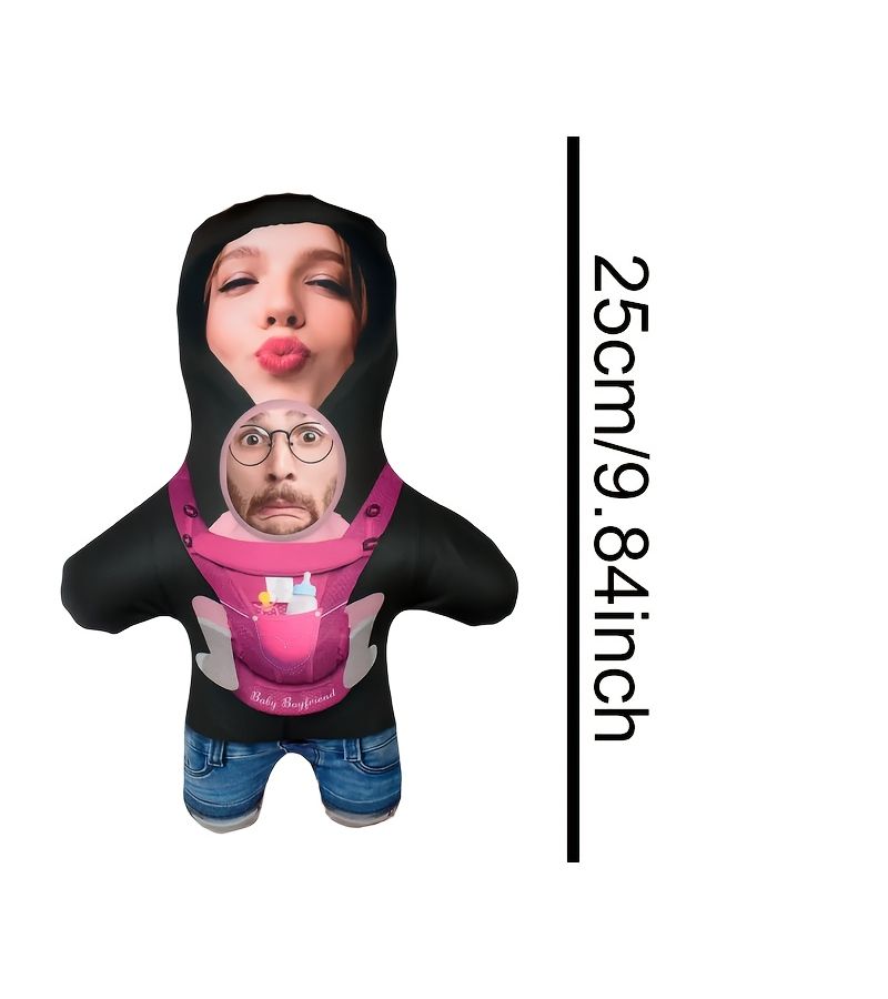 Personalized Mom Gift Pink Truck 25cm Hug Pillow Custom Photo Insert Soft Machine Washable All Season - Image 5