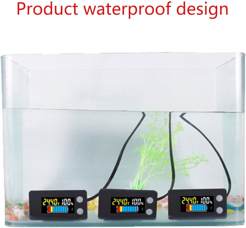 B Color Battery Meter DC7V 100V Capacity Voltages Indicator For Lead Acid And Lithium Battery - Image 5