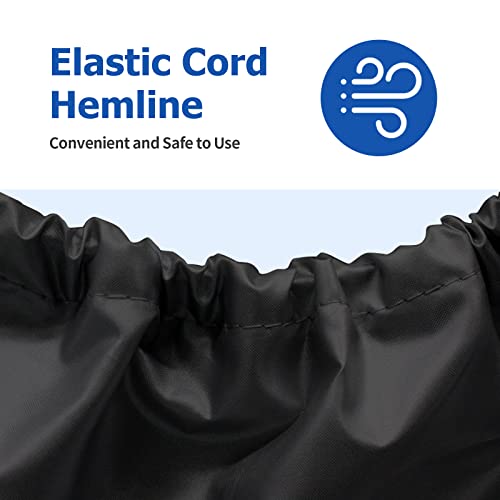 iCOVER Pedal Boat Cover, Fits 3 or 5 Person Paddle Boats Water Proof Heavy Duty Paddles Cover, Black - Image 5