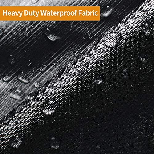 iCOVER Pedal Boat Cover, Fits 3 or 5 Person Paddle Boats Water Proof Heavy Duty Paddles Cover, Black - Image 3