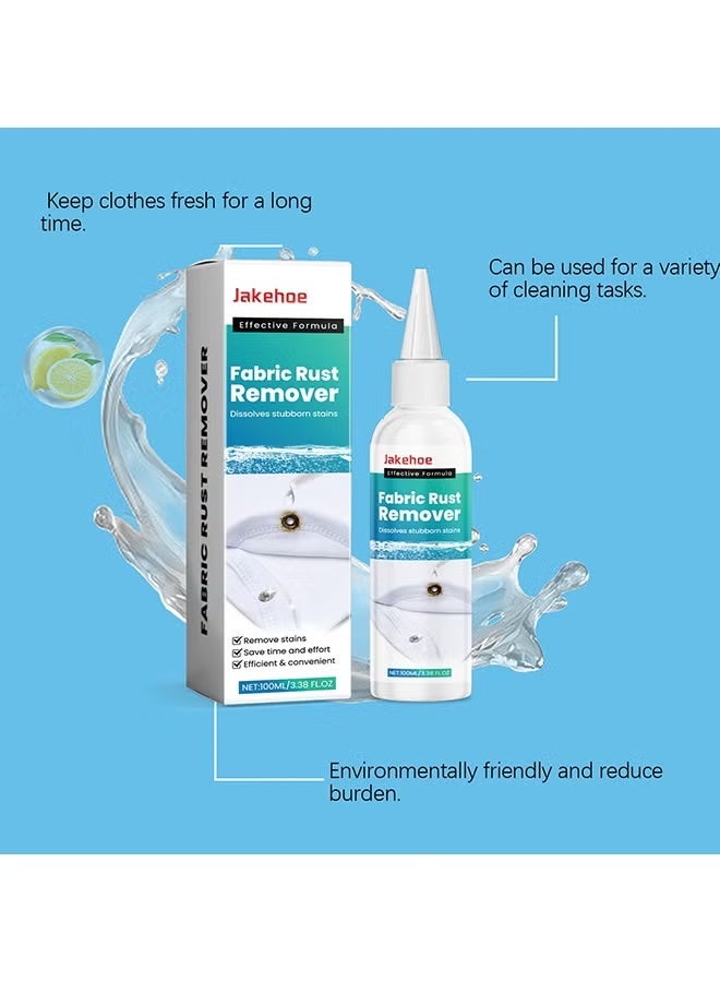 Jakehoe 100ML Fabric Rust Remover - Rust Stain Remover for Clothes - 2025 Upgrade Fabric Rust Stain Removal - Multifunctional Stain Remover - Easy to Use for Laundry and All Clothes (1pc) - Image 4