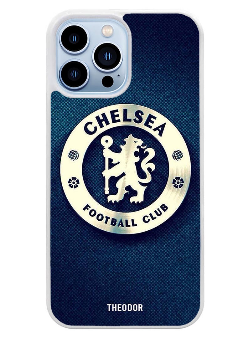 Theodor Protective Case Cover For APPLE IPHONE 14 Pro Chelsea Blue(White Bumper) - Image 1