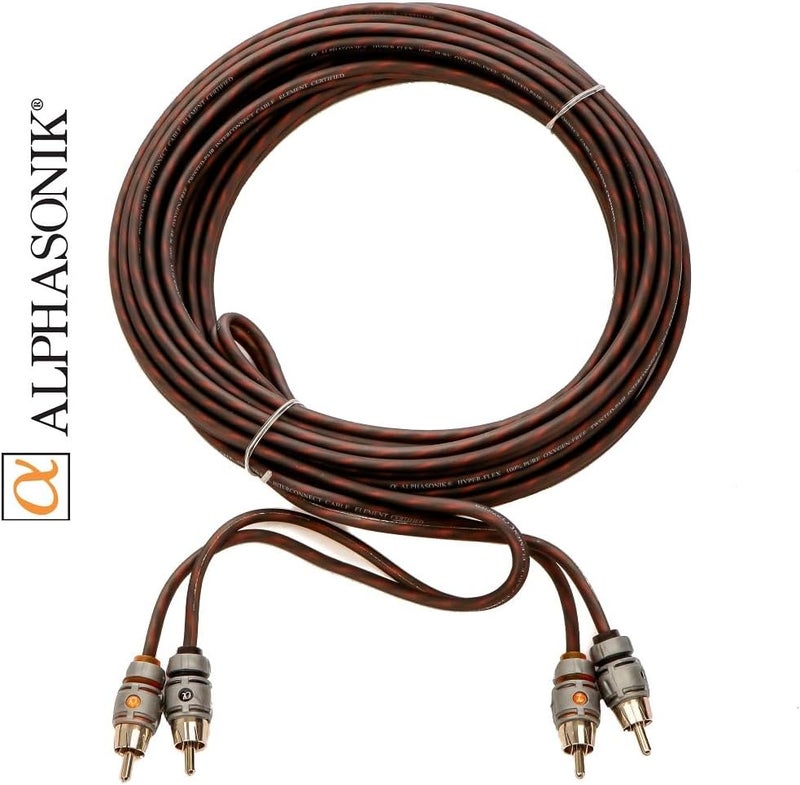 Alphasonik AAK4G Premium 4-Gauge Complete Car Amplifier Installation Kit Hyper-Flex Power, Ground, Speaker Wire RCA Cable - Exceeds AWG (American Wire Gauge) Standard Element Certified Amp Install Kit - Image 4