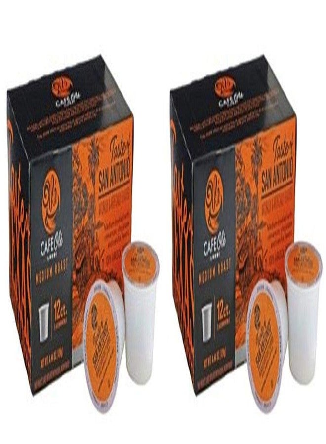heb H-E-B Cafe Ole Taste of San Antonio Medium Roast Single Serve Coffee Cups 12 count - PACK OF 2 - Image 1