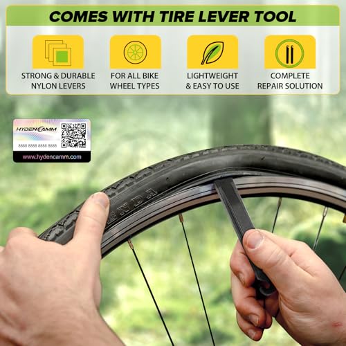Hydencamm 2 Pack 20x2.125/2.40 Bike Tube, 20x2.40 Bike Tube with 35mm AV, Premium Butyl 20x2.35 Tube with 2 Tire Levers, 20x2.125/2.20/2.25/2.30/2.35/2.40 Compatible with MTB, City Bikes by Hydencamm - Image 3