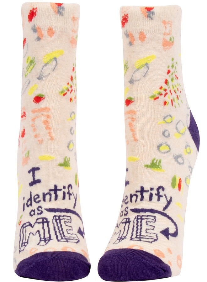 Blue Q I Identify As Me W-Ankle Socks - Image 1