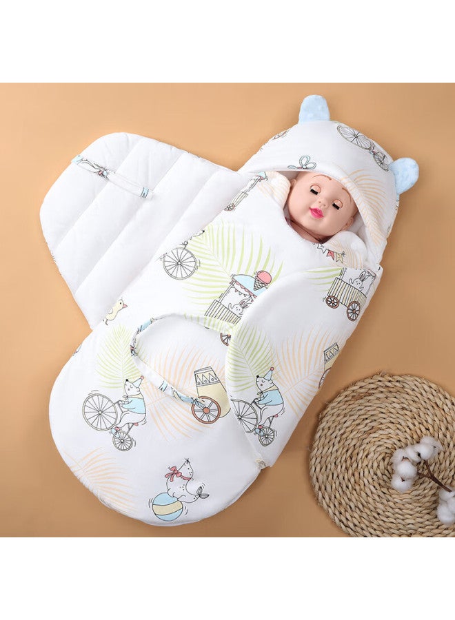 9i9 Baby Sleeping Bag Anti-startle Winter Thickened Swaddle Newborn Cotton Baby Blanket A124