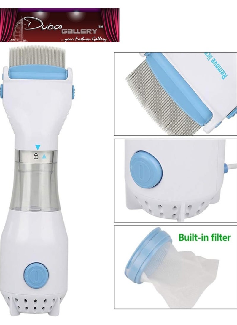DubaiGallery - lice and nits remover Comb , V lice Comb Head Lice Comb | Electric Head Lice Comb | Lice And Nits Removal Comb | V lice Comb Vacuums Machine For Lice Removed , Lice Comb For Dog , V lice Comb - Image 1