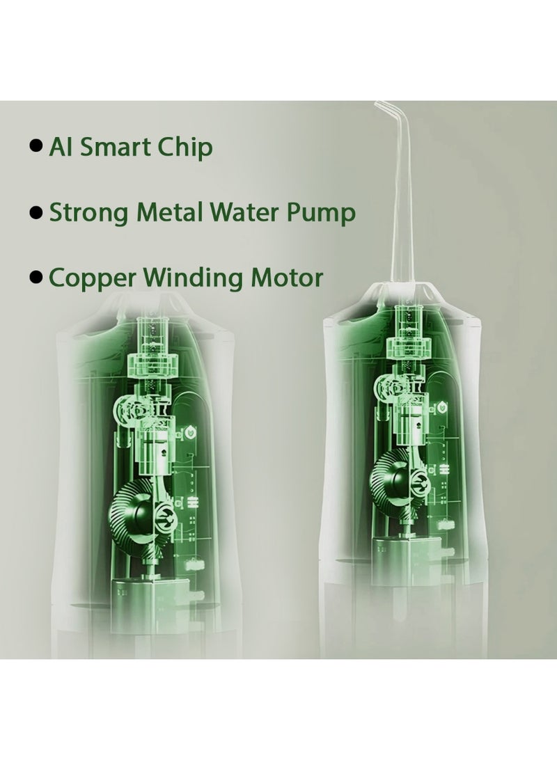 جهاز تنظيف الأسنان المحمول بالماء مع 4 رؤوس و3 أوضاع و الجهاز قابل لإعادة الشحن. - Image 2