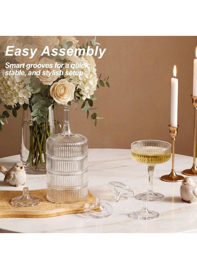 Houmury 20 Pcs 7oz Plastic Wine Glasses Unbreakable Wedding Plastic Champagne Flutes Goblet Glasses Reusable Clear Acrylic Martini Drinkware For Birthday Party(20) - Image 2