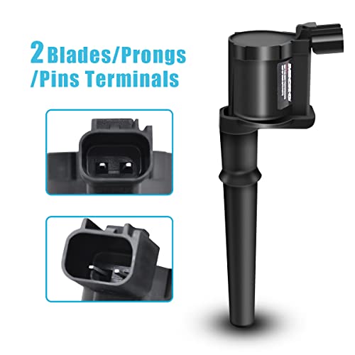 Micro Set of 8 Ignition Coil Pack Compatible with Ford Mustang Lincoln Navigator Continental Mark VIII Aviator Panoz 4.6L 5.4L V8 Replacement for DG512 UF191 C1141 - Image 3