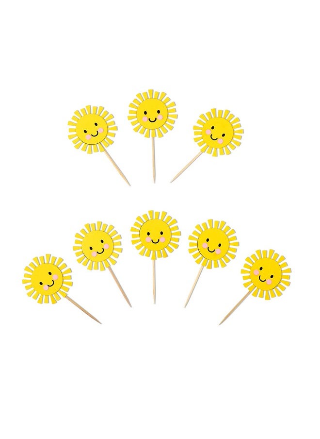 Confetti Confetti! 12 PCS You Are My Sunshine Cupcake Toppers, You Are My Sunshine Theme, Sunshine Birthday Decor, First Birthday, Cupcake Toppers, Sun Theme  - Image 2