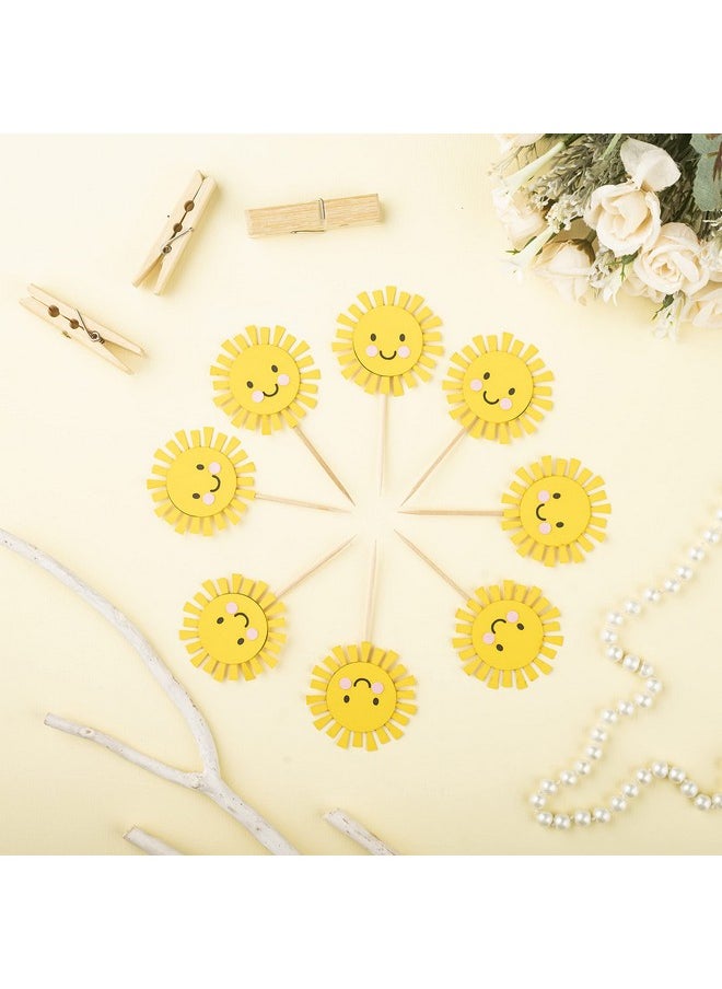Confetti Confetti! 12 PCS You Are My Sunshine Cupcake Toppers, You Are My Sunshine Theme, Sunshine Birthday Decor, First Birthday, Cupcake Toppers, Sun Theme  - Image 5
