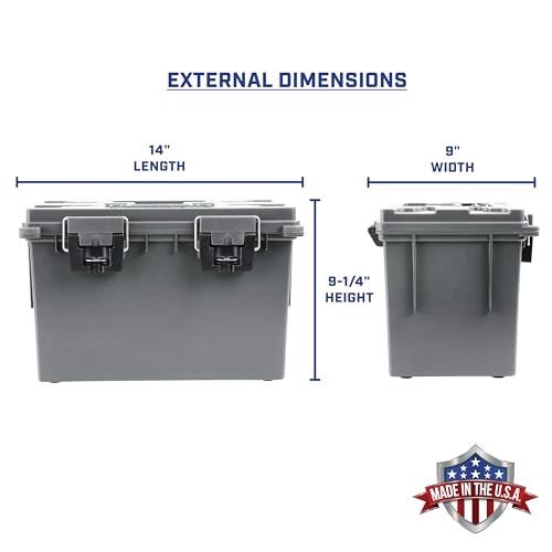 Sheffield 12775 XL Storage Bins With Lids, 2-Pack Stackable Storage Bins, Made in USA, Lockable and Water-Resistant Containers with Lids, Plastic Containers for Home, Classroom, and Dorm - Image 4