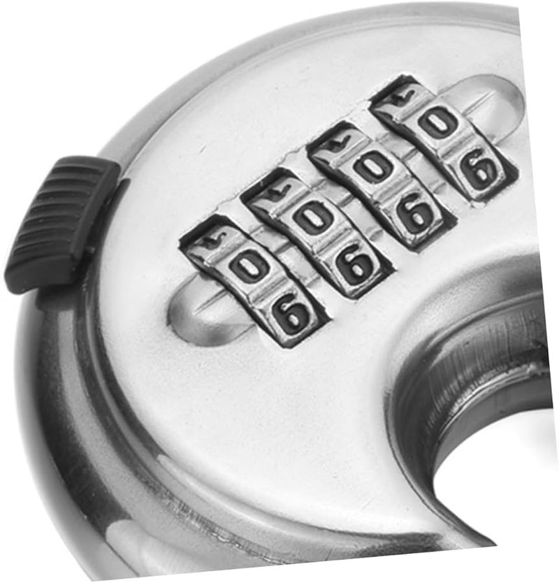 4 Digit Combination Padlock Stainless Steel Travel Safe Resettable for Doors Suitcases - Image 4