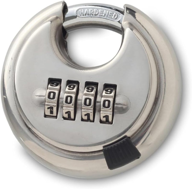 4 Digit Combination Padlock Stainless Steel Travel Safe Resettable for Doors Suitcases - Image 5