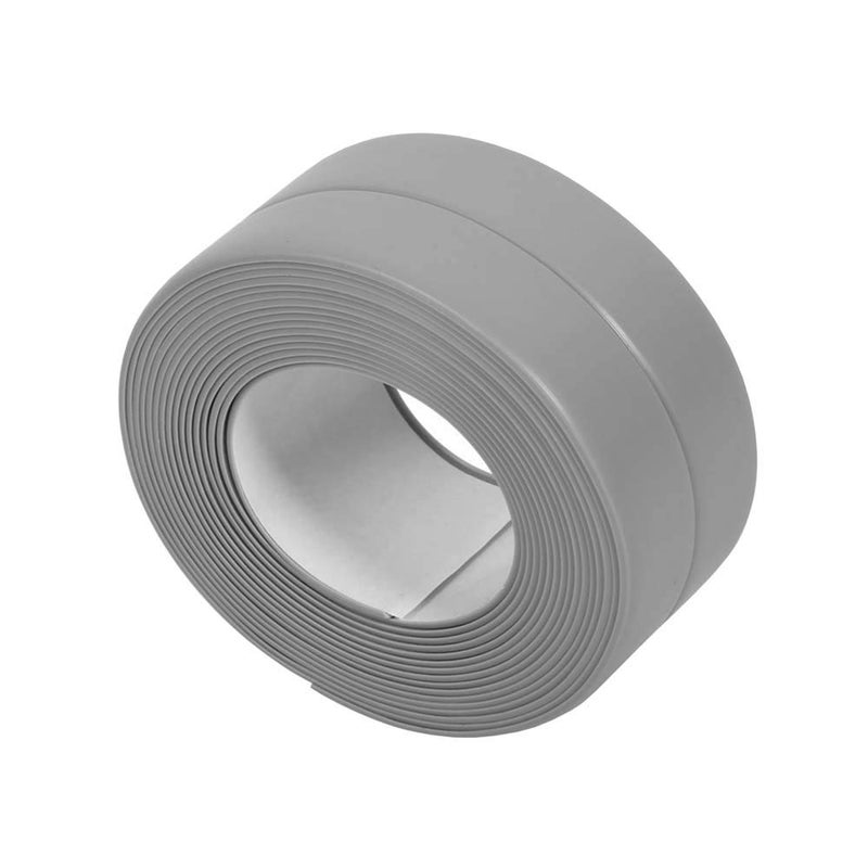 KaLaiXing Tub and Wall Sealing Caulk Strip Waterproof Self-Adhesive Decorative Tape (JD04, Grey) (Assorted Colors) - Image 1