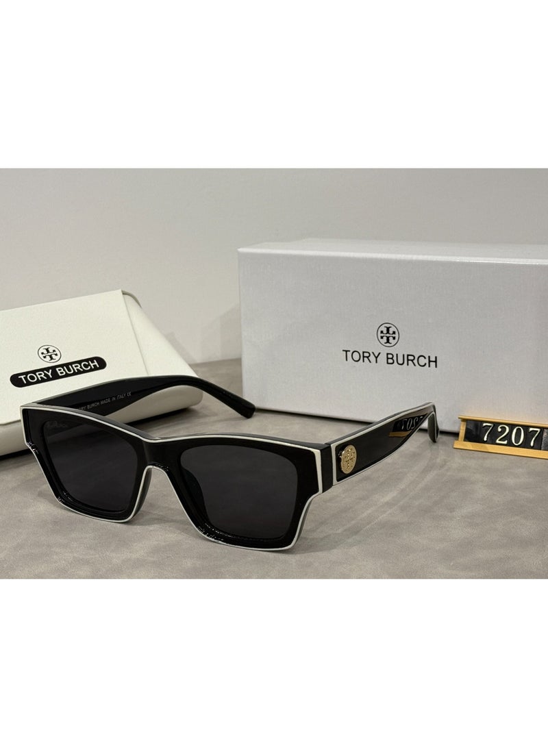 توري بورش Tory Burch 100 ٪ UVA / UVB حماية النظارات الشمسية المعدنية للجنسين - Image 1