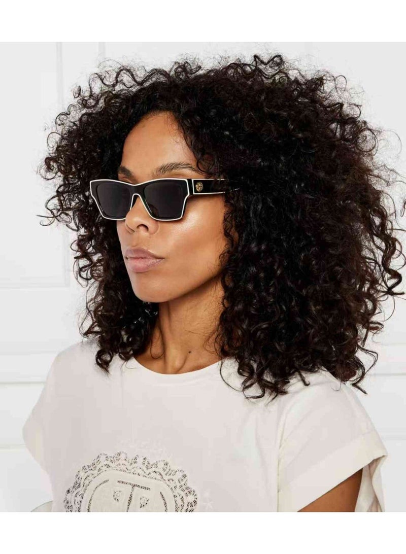 توري بورش Tory Burch 100 ٪ UVA / UVB حماية النظارات الشمسية المعدنية للجنسين - Image 2