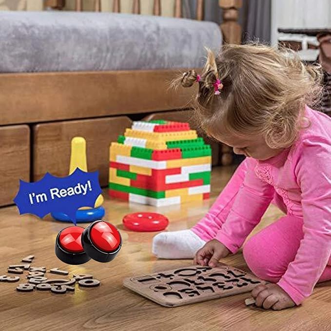 Buttons for Recording Calls, 30-Second Recording Button, Easy Answer, Custom Sound (Red) - Image 5
