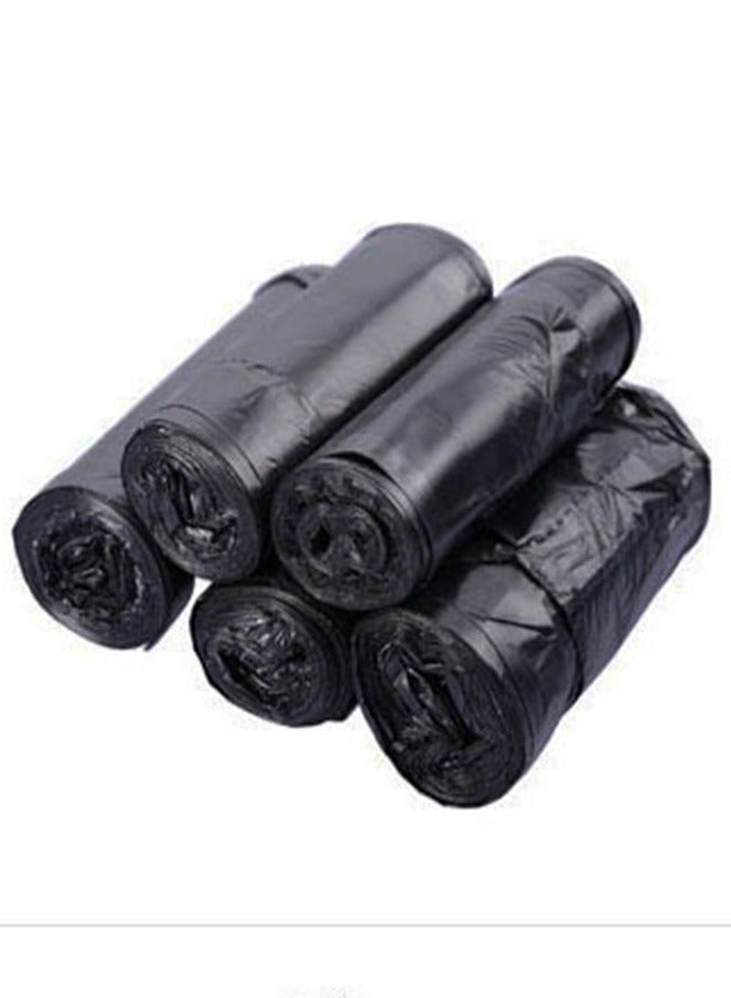 100-Piece/5 Rolls Large Thick Garbage Bag Black 45x50cm - Image 2