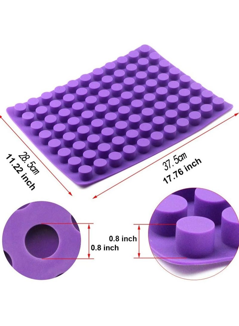 DubaiGallery 88 Cavities Mini Round Cheese Cakes Molds Baking Silicone Mold For Chocolate Truffle Jelly And Candy Ice Mold - Image 2
